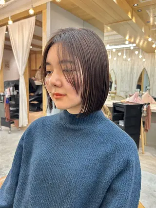 ショート 🩵縮毛矯正/ブリー チ/髪質改善/いつかのヘアスタイル