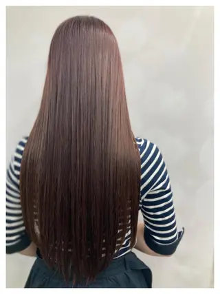 ロング カラー ブリーチ&似合せボブ 田中寛十のヘアスタイル