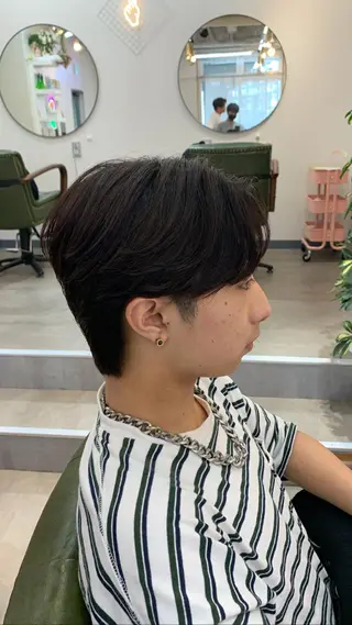 ミディアム メンズ/柏/パーマ/ チハヤのヘアスタイル