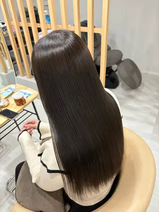 ロング カラー 吉原 愛のヘアスタイル