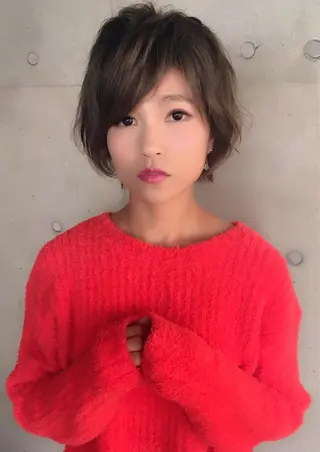 ショート カラー Lumderica(ラムデリカ)所属・横浜/元町/石川町 ラムデリカYUKAのヘアスタイル