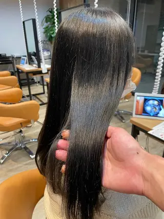 ロング カラー パーマ マツエク/透明感 カラー🤍ゆうのヘアスタイル