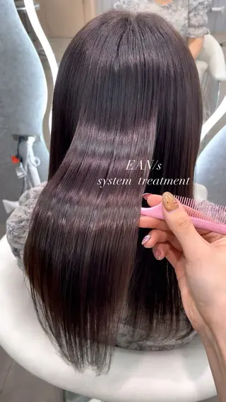 ロング 大宮🤍縮毛矯正 髪質改善🪽なるのヘアスタイル