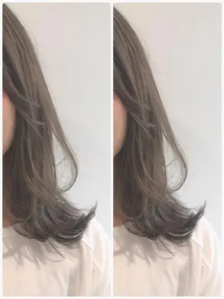ミディアム カラー ヘアアレンジ topstylist 芳賀みなみのヘアスタイル