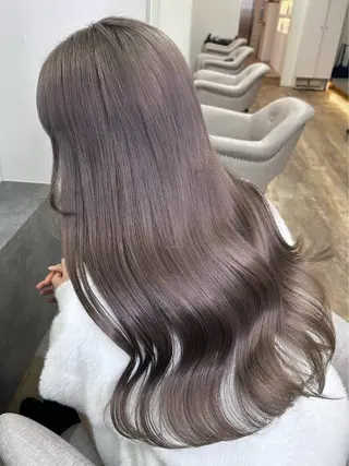 ロング カラー MARQUEE所属・Ayame / ハイトーンカラーのヘアスタイル