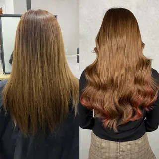 ミディアム 💎馴染むエクステ ×カラーTOMO💎のヘアスタイル