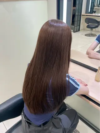 ロング 秋山 智香のヘアスタイル