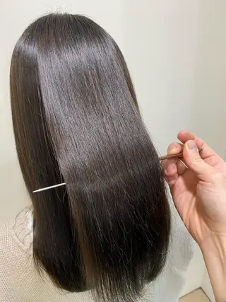 ロング コテ巻き風パーマ/ 髪質改善/河島恭平のヘアスタイル