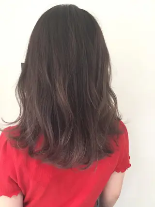セミロング カラー ✂️小顔カット✂️ 山本有紀のヘアスタイル