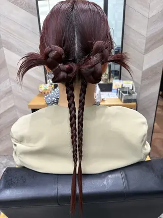 ロング ヘアアレンジ 飯塚 沙衣のヘアスタイル