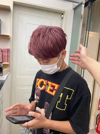 ショート カラー メンズ HIKARU副店長/ ✨️髪質改善のヘアスタイル