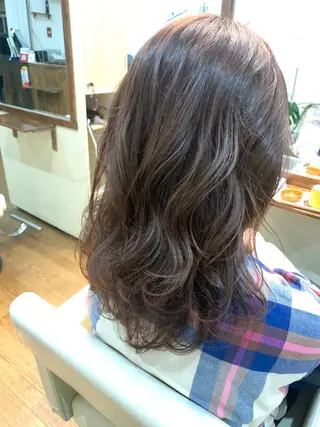 ミディアム カラー 清光 泰之のヘアスタイル