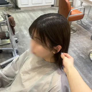 🍒垢抜けカラー 耳つぼ ヘアメあずみのヘアスタイル