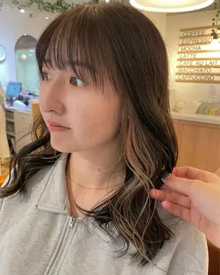ミディアム カラー Ogata Marinaのヘアスタイル