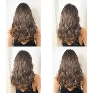 セミロング カラー KIZU 髪質改善 オカルト怪談のヘアスタイル