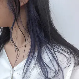 セミロング カラー 古屋 花織のヘアスタイル