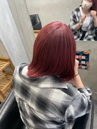 カラー fudge所属・MaisonHALU 松浦光咲のヘアスタイル