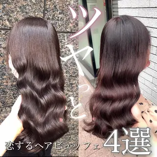 セミロング カラー 縮毛矯正/ 髪質改善/浅見拓哉のヘアスタイル