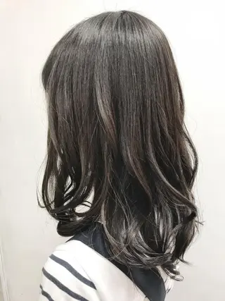 セミロング カラー 池田 雄太 ✨美髪縮毛矯正✨のヘアスタイル