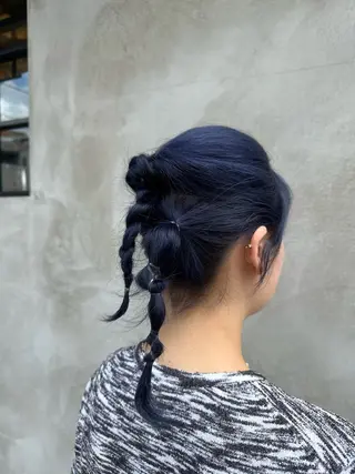 ミディアム カラー なかの りなのヘアスタイル