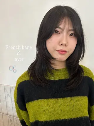 セミロング Terve. 水野 菜々香のヘアスタイル