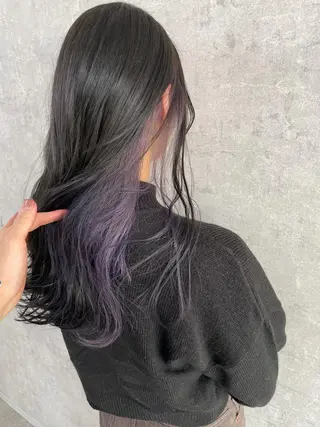 セミロング カラー パーマ ヘアアレンジ メンズ キッズ ネイル マツエク・マツパ アイブロウ カラー特化サロン Eir心斎橋のヘアスタイル