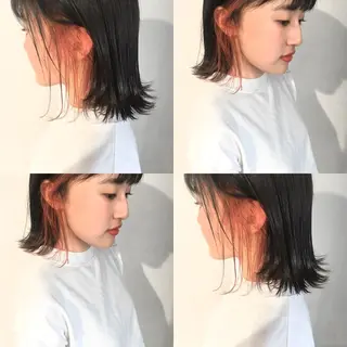 ミディアム カラー ヘアアレンジ マンツーマン施術🦋 ayajuのヘアスタイル