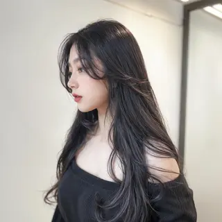 ロング ヘアアレンジ カラー 韓国hair特化🩵 人気NO,1👑祐樹のヘアスタイル