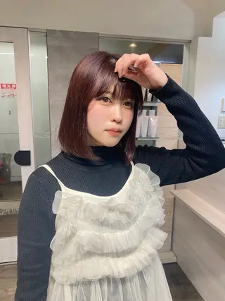 ショート カラー MIREI /韓国風 /大阪美容室のヘアスタイル