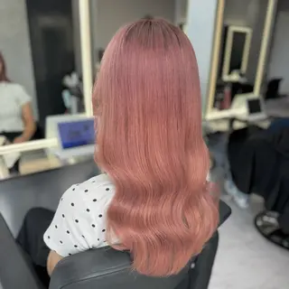 セミロング ❤️‍🔥シールエク ＋カラー京❤️‍🔥のヘアスタイル