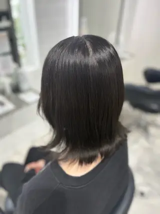 ミディアム カラー 透明感美肌カラー/ 岡田澪香のヘアスタイル