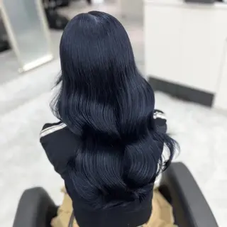 ロング カラー ヘアアレンジ トレンド韓国風カラー 💎ホウト💎のヘアスタイル