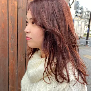 セミロング カラー イチカワ ミオ/ minim hairのヘアスタイル