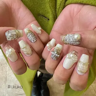 セミロング ネイル Chipieee Ikukoのネイルデザイン