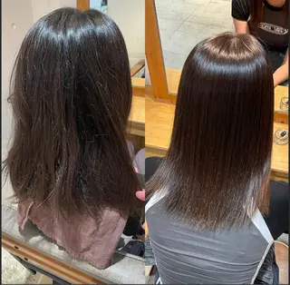 ミディアム 縮毛矯正が得意です SORAのヘアスタイル