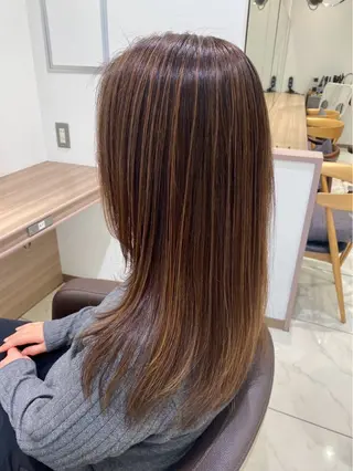 ロング カラー 🌱脱白髪染め特化 🌱岡田将英のヘアスタイル