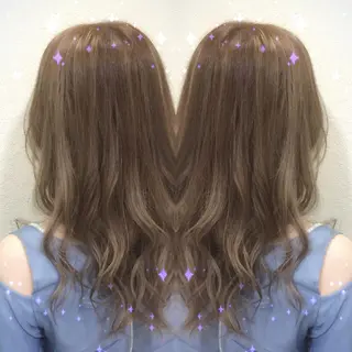 セミロング カラー 髪質改善特化サロン ICONIQ天神店のヘアスタイル
