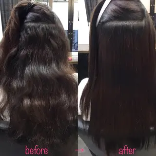 ロング 縮毛矯正&髪質改善 MAILHAIRのヘアスタイル