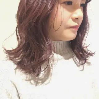 ミディアム カラー ヘアアレンジ マツエク・マツパ アイブロウ Noah's　Ark所属・透明感カラー🫧ヘア セット🫧松本菜月の眉毛・アイブロウイメージ