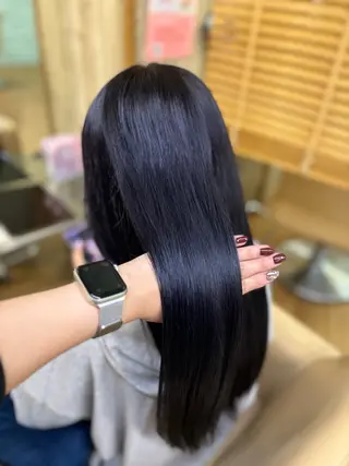 カラー 艶盛れ透明感カラー/ kanna🖤のヘアスタイル