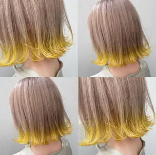 ショート カラー Beleza 渋谷所属・Kazusa/渋谷/ エクステ/ハイトーンのヘアスタイル