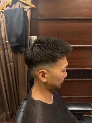 ショート メンズ HIRO GINZA barber shop 横浜店所属・ヒロ銀座　無料 フェード　細内のヘアスタイル