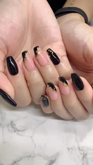 ネイル はな💎ネイル ワンホン、長さ出しのネイルデザイン