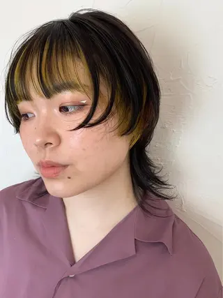 ミディアム カラー ALO art hair所属・  AYARIのヘアスタイル