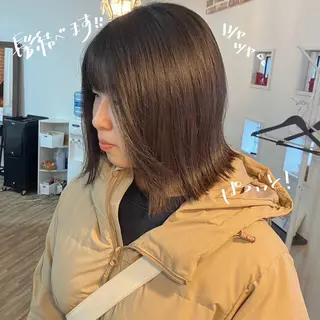 ミディアム ナチュラルヘア 🌱/久留米/あまのヘアスタイル