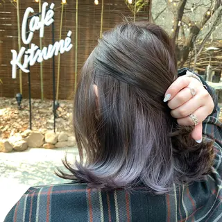 ミディアム カラー ツバサ 髪質改善のヘアスタイル