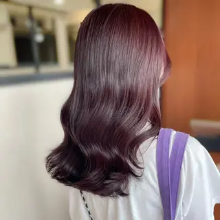 セミロング カラー kana ブリーチなしカラー✨のヘアスタイル