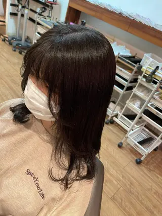 セミロング カラー ヘアアレンジ silk-lei🌈 川井雄太のヘアスタイル