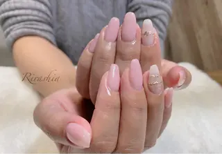 ネイル うる艶♡透明感ネイル Rirashiaのネイルデザイン