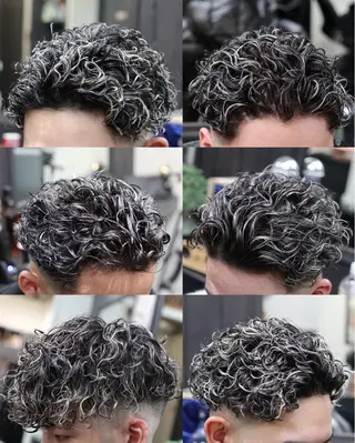 ショート カラー パーマ メンズ 断髪刈舞所属・フェード・メッシュ ハイトーン/fumaのヘアスタイル